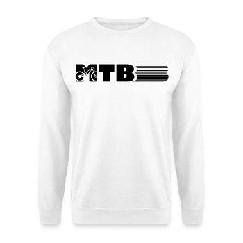 VTT design - Sweat-shirt Unisexe - blanc - Devant