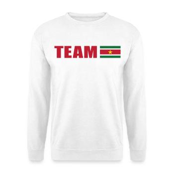 Équipe de soutien au Surinam - Sweat-shirt Unisexe - blanc - Devant