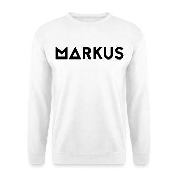 Prénom Markus - Sweat-shirt Unisexe - blanc - Devant