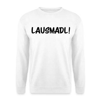 Lausmadl - Unisex Pullover - Weiß - Vorne