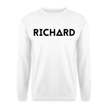Prénom Richard - Sweat-shirt Unisexe - blanc - Devant