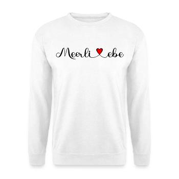 Meerliebe - Geschenke für Freunde und Familie - Unisex Pullover - Weiß - Vorne - Alina (178cm) & Michal (187cm)