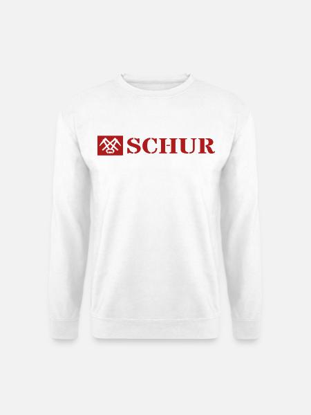 Schur Begrüßung im Siegerland Farben variabel - Unisex Pullover - Weiß