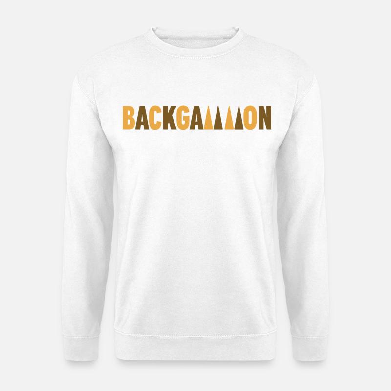 backgammon - Sweat-shirt Unisexe - blanc