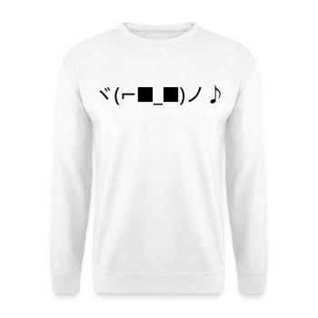 Lunettes de soleil dansantes ヾ(⌐■_■)ノ♪ - Sweat-shirt Unisexe - blanc - Devant
