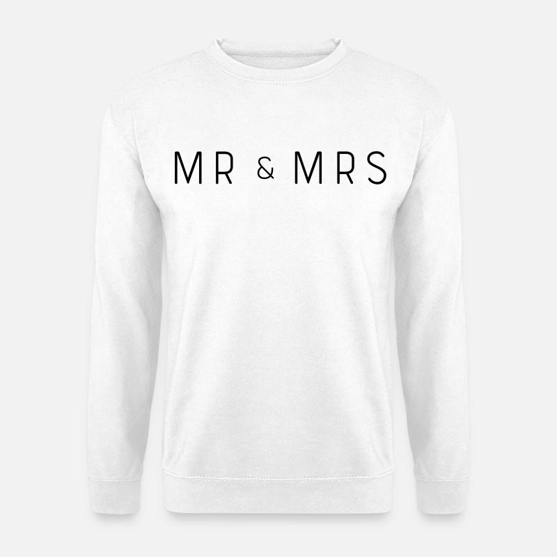 Mr and Mrs - Unisex Sweatshirt - white
