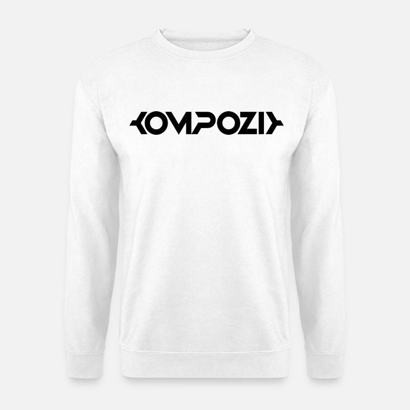 Kompozit_black - Unisex Pullover - Weiß