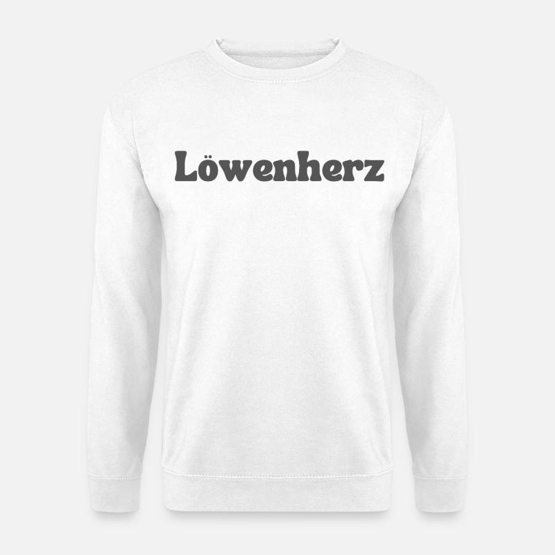 Löwenherz - Unisex Pullover - Weiß