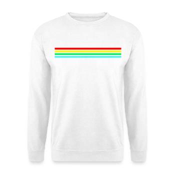 Raider rétro néon compatible - Sweat-shirt Unisexe - blanc - Devant