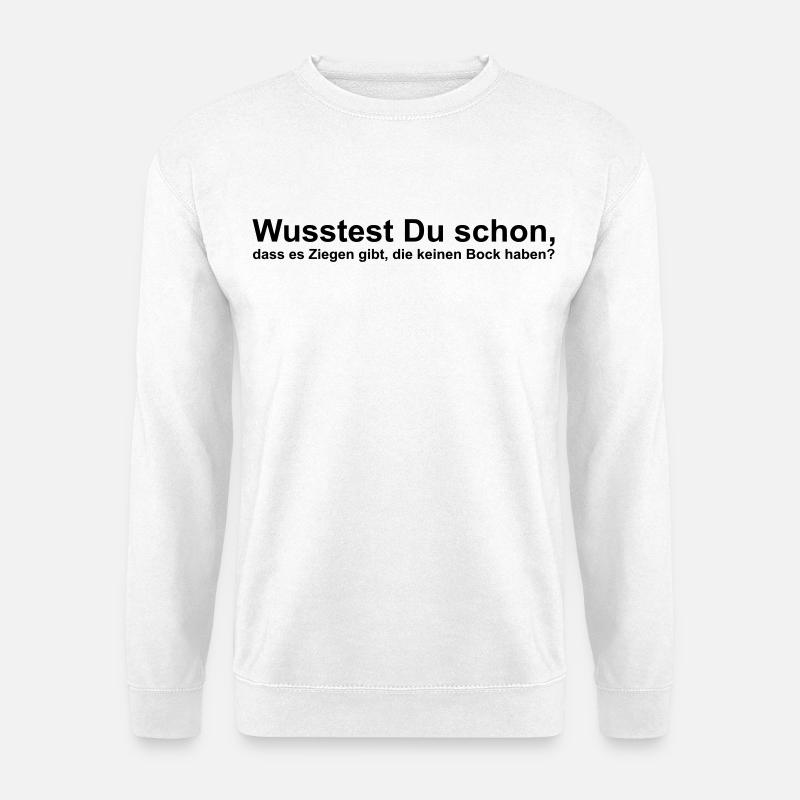 Ont les chèvres ne peuvent pas être dérangé - Sweat-shirt Unisexe - blanc