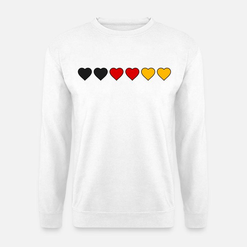Germany Hearts - Unisex Sweatshirt - white