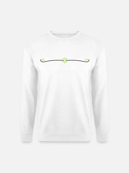 Blumenranke - Unisex Sweatshirt - white
