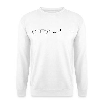 Retournement de table (╯°□°)╯( ┻━┻ Retournement de table - Sweat-shirt Unisexe - blanc - Devant