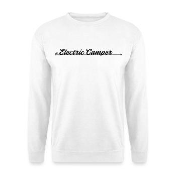 Electric Camper | The motive for e-mobile travellers - Unisex Sweatshirt - white - Front