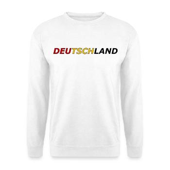 Deutsche Farben Fanshirt - Unisex Pullover - Weiß - Vorne