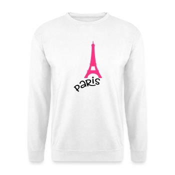 Paris - Unisex Pullover - Weiß - Vorne