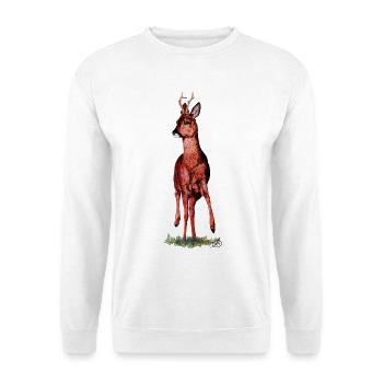 Rehbock stolz - Unisex Pullover - Weiß - Vorne