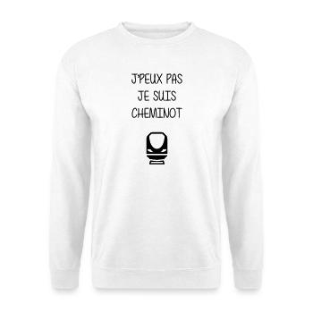 Railway Railwayman Cheminot Train Eisenbahn - Unisex Sweatshirt - white - Front