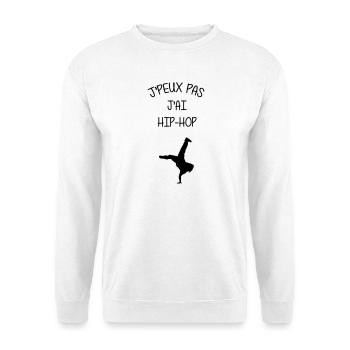 Hip-Hop / Rap / Instrument de Musique / Hip Hop - Sweat-shirt Unisexe - blanc - Devant