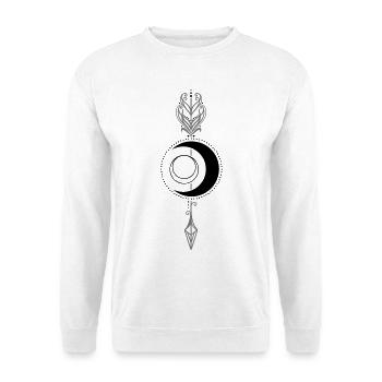 Lune avec flèche Déesse Diana Déesse de la lune - Sweat-shirt Unisexe - blanc - Devant