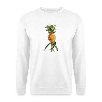 Vintage Retro Pineapple Plant Tropical Shirt - Unisex Sweatshirt - white - Front
