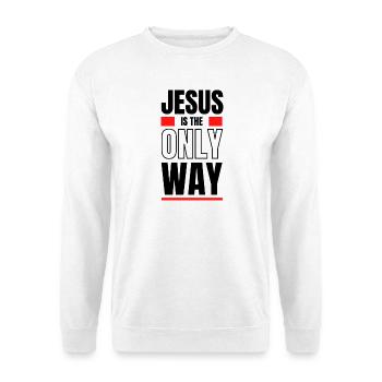 Red Minimalism: Contrast Blocks - Unisex Sweatshirt - white - Front