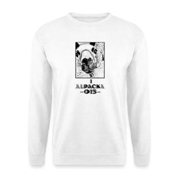 ALPACA - i pack ois - I can do everything - dialect - Unisex Sweatshirt - white - Front