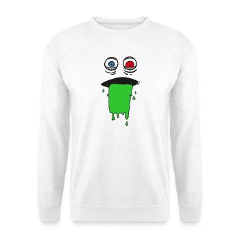 Schleimmonster - Unisex Pullover - Weiß - Vorne