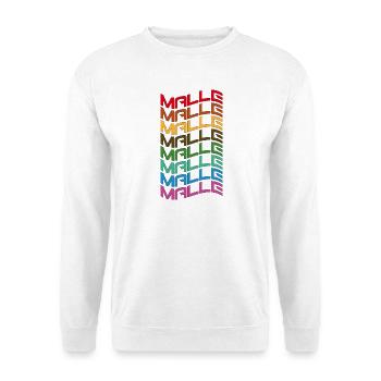Malle Shirt Wellen - Unisex Pullover - Weiß - Vorne