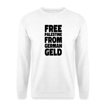 solidarity with Israel - Unisex Sweatshirt - white - Front