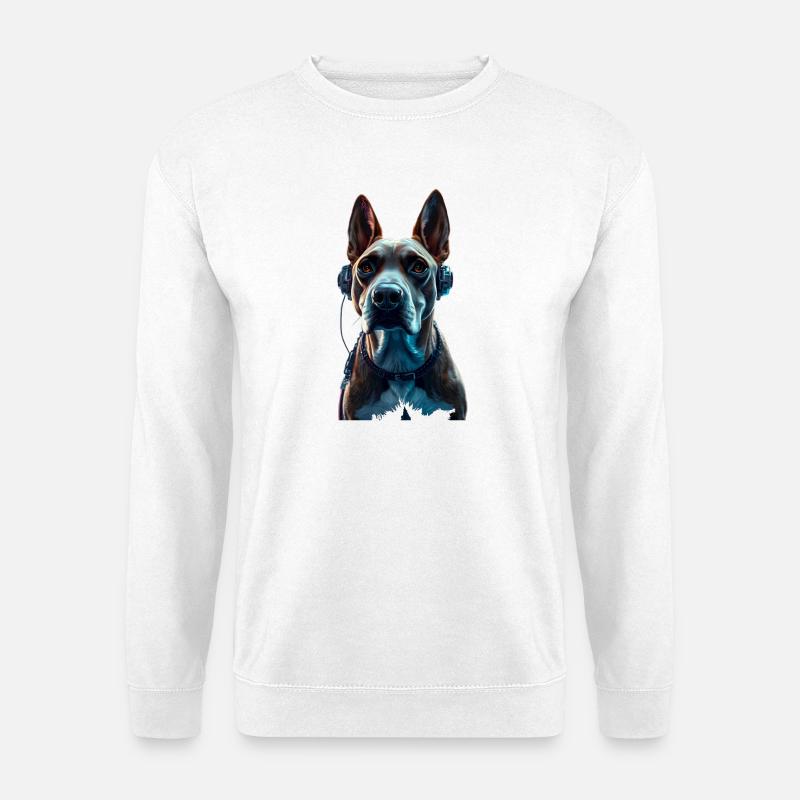 Doggo DJ - Unisex Pullover - Weiß