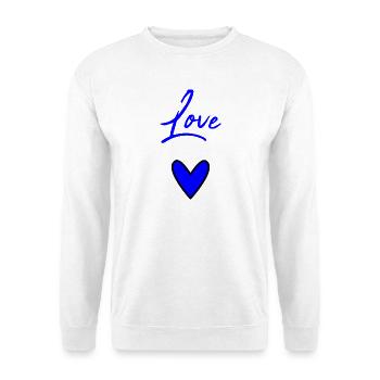 LIEBE. PAAR. GERADE VERHEIRATET. Junggesellinnenabschied. VALENTINSTAG. - Unisex Pullover - Weiß - Vorne
