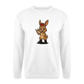 Punk Hopstar - Unisex Pullover - Weiß - Vorne