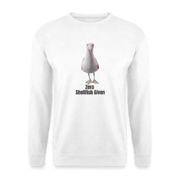 Mouette abstraite avec des accents colorés - Sweat-shirt Unisexe - blanc - Devant