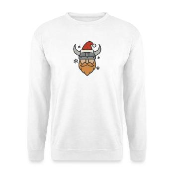 Vikings with Santa hats - Unisex Sweatshirt - white - Front