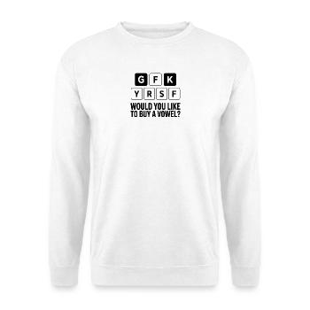 Vocal puzzles and word games - Unisex Sweatshirt - white - Front