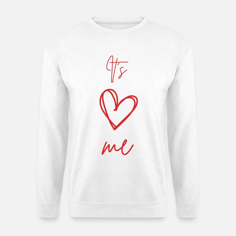 It's ❤️ me – self-love & uniqueness - Unisex Sweatshirt - white