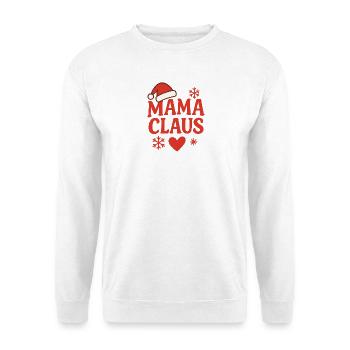 Mama Claus Weihnachtsdesign - Unisex Pullover - Weiß - Vorne