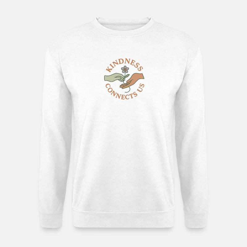 Freundlichkeit verbindet uns - Unisex Pullover - Weiß