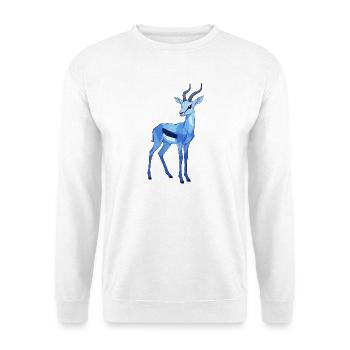Blue Geo Roebuck - Sweat-shirt Unisexe - blanc - Devant