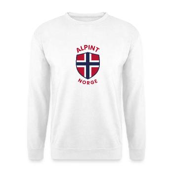 Alpennorwegen-Schild - Unisex Pullover - Weiß - Vorne