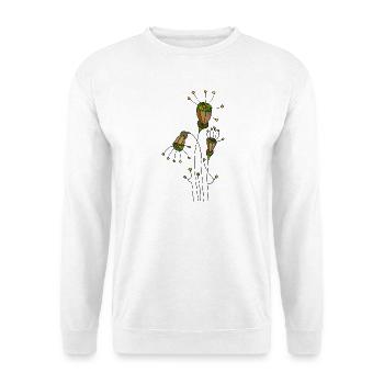 Flowers - Unisex Sweatshirt - white - Front