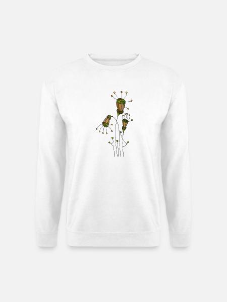 Blumen - Unisex Pullover - Weiß