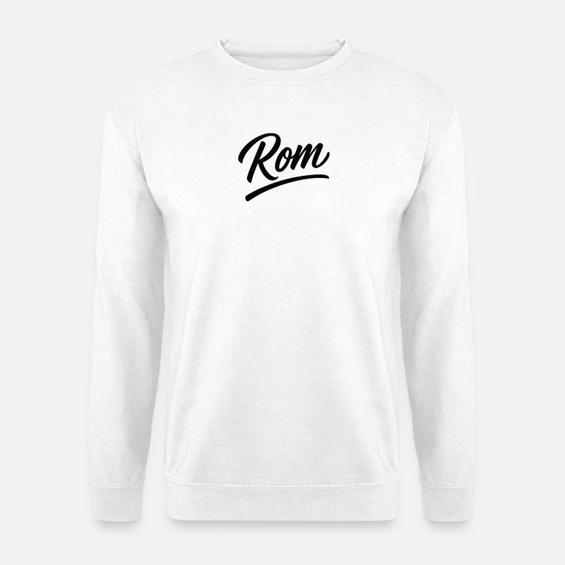 Sous-ligne de lettrage en écriture Rom - Sweat-shirt Unisexe - blanc