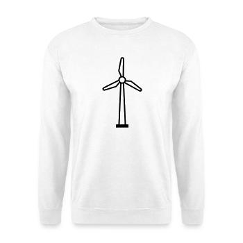 Windrad Turbine Energie - Unisex Pullover - Weiß - Vorne