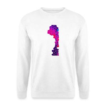 Cyber Purple Flow - Unisex Pullover - Weiß - Vorne