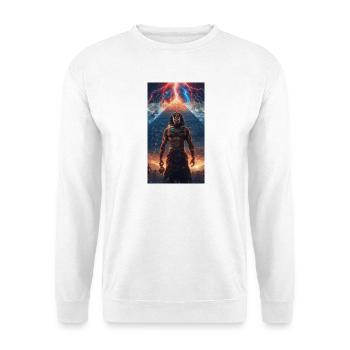 Donnerpharao vor der Pyramide - Unisex Pullover - Weiß - Vorne