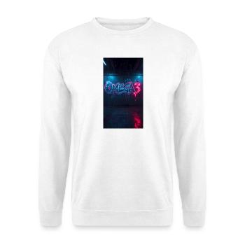 Graffiti néon Omega3 - Sweat-shirt Unisexe - blanc - Devant