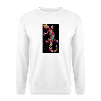 Gecko - Unisex Pullover - Weiß - Vorne