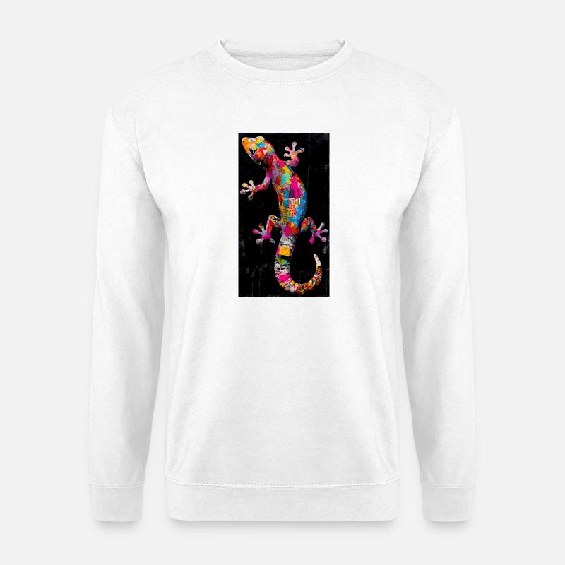 Gecko - Unisex Pullover - Weiß